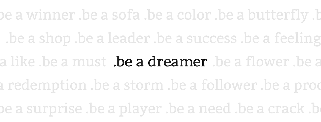 .be a dreamer cover